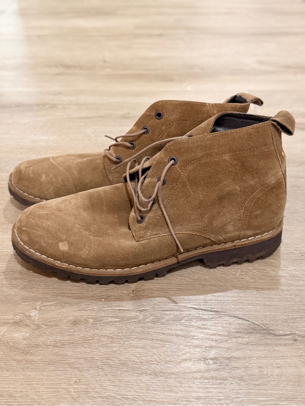 Kenneth Cole Brown Suede Chukka Boots - Lace-Up